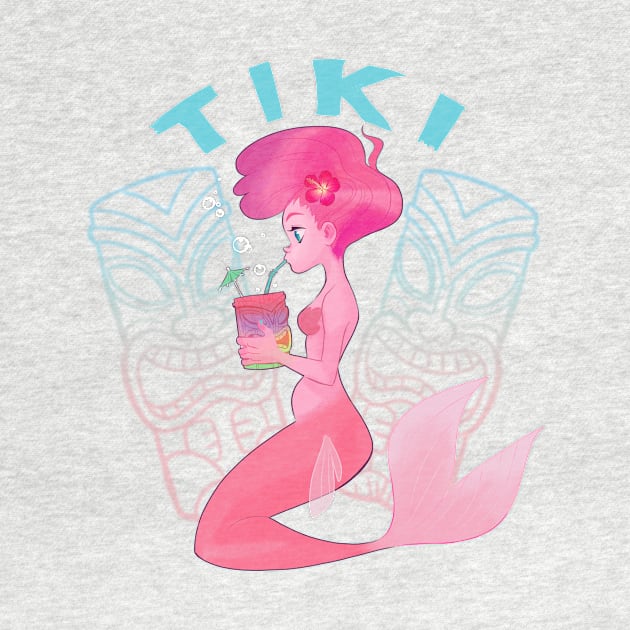 tiki mermaid by melivillosa